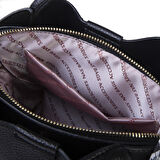 Nas Bag Fularlı Mini Boy El ve Çapraz Çanta Siyah  Lopez