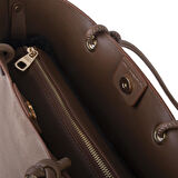  Nas Bag Hafif  Kadın  Büyük Boy Omuz Çantası Vizon Süet