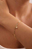 Kalp Charm Sallantılı Std Ataş Bileklik