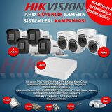 Hikvision 2 Megapiksel HD 1920x1080 Dome Güvenlik Kamerası Seti 4'lü