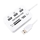 Powermaster 3 Port 2.0 Usb Çoklayıcı Hub + 4 Slot Kart Okuyucu PM-6052