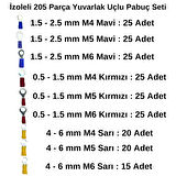 Stronger 205 Parça izoleli Yuvarlak Uçlu Pabuç Seti