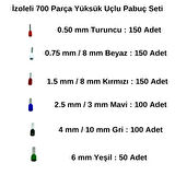 Stronger 700 Parça izoleli Yüksük Uçlu Pabuç Seti