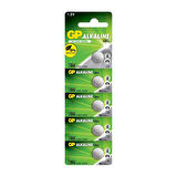 GP 186 LR43 AG-12R 1.5 Volt Alkalin Düğme Pil 5\'li Paket