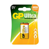 GP 1604AU-5TR1 Ultra Alkalin 9 Volt Tekli Pil (6LF22/6LR61/6LP3146/MN1604)