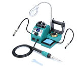 Luxury, 18w-130w Isı Ayarlı Büyüteç ve 3üncü El Stanadlı Havya, Isı Ayarlı Lehim Makinası Prolink  P-26LED IV