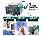 Luxury, 3in1 Ekran Ayırma,Sıcak Hava ve Lehimleme İstasyonu Prolink   P-53 AAAI