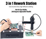 Luxury,Program Kontrollü Otomatik BGA Tamir İstasyonu Ön Isıtma Sıcak Hava Tabancası Lehim Sökme Havya Lehimleme İstasyonu