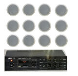 13cm 12 Adet Asma Tavan Hoparlör Seti , Alçıpan Hoparlör Seti 