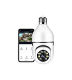Panoramik LED Ampul Kamera Çift Wifi 360 Derece Panoramik Görüntüleme Kablosuz Ev Gözetleme Kamerası