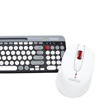 Bluetooth Klavye Mouse Set Çoklu Cihaz Bağlantılı Şık ve Kullanışlı Kablosuz Set
