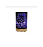200ml, Aromaterapili Aydınlatmalı, Hava Nemlendirici