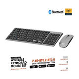 Kablosuz Bluetooth Klavye ve Mouse Seti - Sessiz, Ergonomik, Taşınabilir, Uzun Pil Ömrü