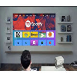 APR01 4K UHD Akıllı Taşınabilir LED Projeksiyon Cihazı Full HD 2.4+5G Wi-Fi Ev Sineması Projeksiyonu