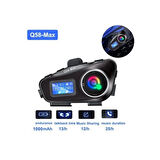Q58-MAX Intercom Sistem 2-Way İletişim, Motosiklet Bluetooth Kulaklık Uzun Menzil