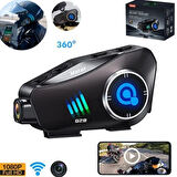 Q28-2X Motosiklet Kask Bluetooth İntercom Yeni Nesil 1080P Hd Sürüş Kaydedici Kablosuz Kamera