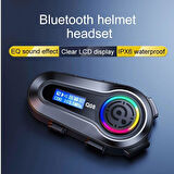 5.3 İki Telefon Uyumlu Yeni Nesil RGB Işıklı Intercom Motosiklet Kask Kulaklık Motorsiklet Intercom