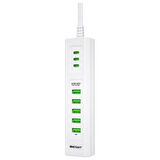 3 Type-C + 5 USB Girişli 24W Hızlı Şarj Cihazı Çoklu Soket Akım Korumalı Adaptör