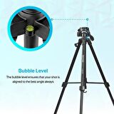 Promate Precise-155 Tripod Profesyonel Fotoğraf Makinesi Video Kamera İçin 5 bölümlü