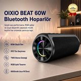 HZLBEAT 60W Su Geçirmez Bluetooth AUX Yüksek Ses Kaliteli Hoparlör 