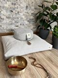 Yoga Meditasyon Yer Minder Seti, Zabuton Organik Pamuk Dolgulu, Zafu Karabuğday Kabuğu Dolgulu 