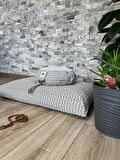 Lotus Meditasyon Minder Seti, Zafu Zabuton Yoga Minderi, Zafu Ortası düz, Zabuton desenli