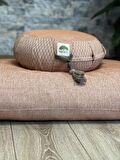 Lotus Meditasyon Minder Seti, Orange Zafu Zabuton Yoga Minderi, Ortası düz