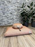 Lotus Meditasyon Minder Seti, Orange Zafu Zabuton Yoga Minderi, Ortası düz