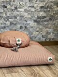 Lotus Meditasyon Minder Seti, Orange Zafu Zabuton Yoga Minderi, Ortası Desenli