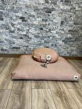 Lotus Meditasyon Minder Seti, Orange Zafu Zabuton Yoga Minderi, Ortası Desenli