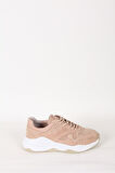 Kadın Bej Süet Hakiki Deri Spor Sneaker