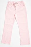 Pis Paça Düşük Bel Short Flare Pembe Kadın Jean