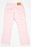 Pis Paça Düşük Bel Short Flare Pembe Kadın Jean