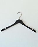 KULVAR TREND Yazılı 10 'lu Ahşap Görünümlü Elbise Gömlek Kaban Mont Askısı