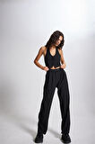 Markano Striped Pantolon Siyah