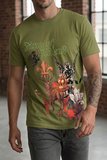 Erkek Slim Fit  Baskılı Tasarım Streetwear Tişört