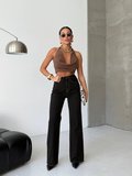 Yüksek Bel Wide Leg Jean Pantolon – Düz Kesim, Zamansız Denim
