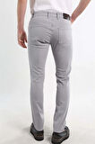 İntersivin Slim Fit Siyah Pamuklu Likralı Açık Gri Erkek 5 Cep Pantolon