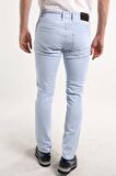 İntersivin Slim Fit Siyah Pamuklu Likralı Mavi Erkek 5 Cep Pantolon