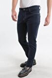 İntersivin Slim Fit Siyah Pamuklu Likralı Lacivert Erkek 5 Cep Pantolon