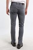 İntersivin Slim Fit Siyah Pamuklu Likralı Antrasit Erkek 5 Cep Pantolon