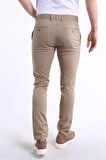İntersivin Erkek Yazlık Terletmeyen Hafif Kumaş Toprak Slim Fit Pantolon