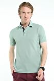 İntersivin Slim Fit Polo Yaka Cepsiz Dokulu Erkek T-Shirt