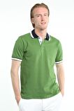 İntersivin Normal Kesim Polo Yaka Dokulu %100 Pamuk Erkek T-Shirt
