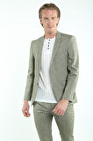 İntersivin Slim Fit 6 Drop Likralı Yeşil Takım Elbise