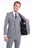 İntersivin Slim Fit 6 Drop Likralı  Yelekli Takım Elbise