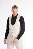 İntersivin Yelekli Slim Fit 6 Drop Erkek Takım Elbise