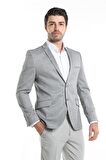 İntersivin Slim Fit 6 Drop Likralı Tam Astarlı Erkek Blazer Tek Ceket