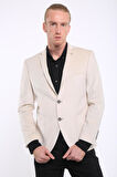İntersivin 6 Drop Slim Fit Kadife Tam Astar Blazer Erkek Tek Ceket