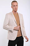 İntersivin 6 Drop Slim Fit Süet Dokulu Tam Astar Blazer Erkek Tek Ceket